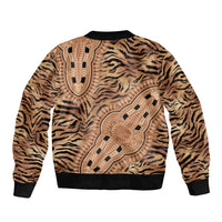 Africa Tiger Mix Dashiki Tribal Pattern Bomber Jacket LT9 - Wonder Print Shop