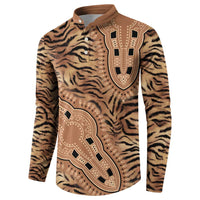 Africa Tiger Mix Dashiki Tribal Pattern Button Sweatshirt LT9 - Wonder Print Shop