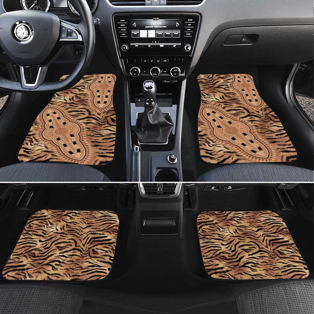 Africa Tiger Mix Dashiki Tribal Pattern Car Mats LT9 - Wonder Print Shop