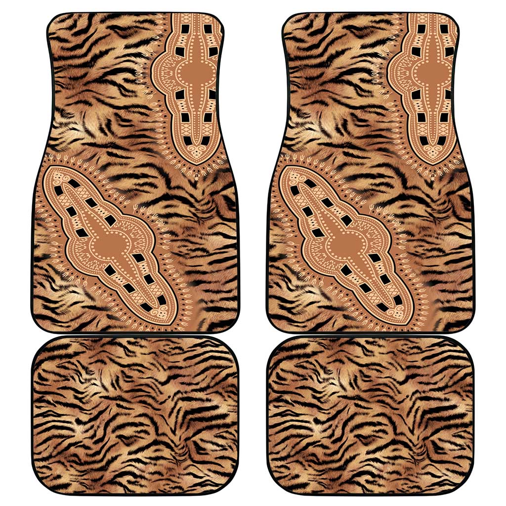Africa Tiger Mix Dashiki Tribal Pattern Car Mats LT9 - Wonder Print Shop
