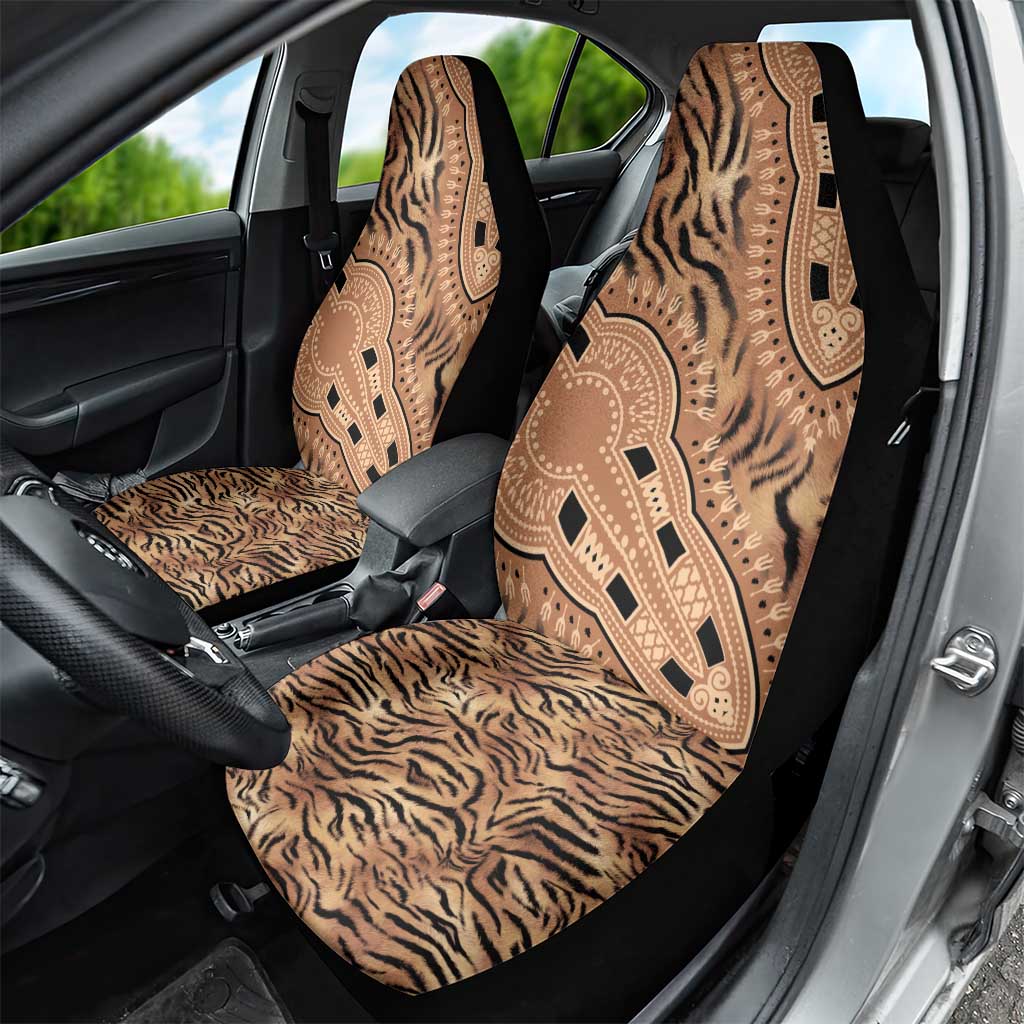 Africa Tiger Mix Dashiki Tribal Pattern Car Seat Cover LT9 - Wonder Print Shop