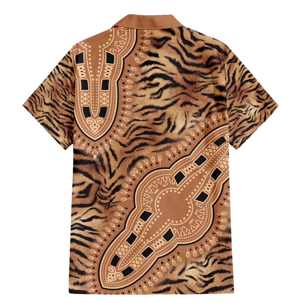 Africa Tiger Mix Dashiki Tribal Pattern Family Matching Mermaid Dress and Hawaiian Shirt LT9 - Wonder Print Shop