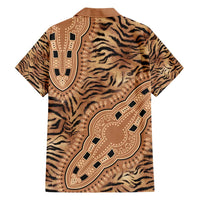 Africa Tiger Mix Dashiki Tribal Pattern Family Matching Short Sleeve Bodycon Dress and Hawaiian Shirt - Wonder Print Shop