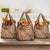 Africa Tiger Mix Dashiki Tribal Pattern Grocery Bag