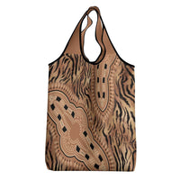 Africa Tiger Mix Dashiki Tribal Pattern Grocery Bag