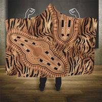 Africa Tiger Mix Dashiki Tribal Pattern Hooded Blanket