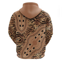 Africa Tiger Mix Dashiki Tribal Pattern Hoodie - Wonder Print Shop
