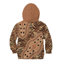 Africa Tiger Mix Dashiki Tribal Pattern Kid Hoodie - Wonder Print Shop