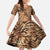 Africa Tiger Mix Dashiki Tribal Pattern Kid Short Sleeve Dress - Wonder Print Shop