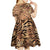 Africa Tiger Mix Dashiki Tribal Pattern Kid Short Sleeve Dress - Wonder Print Shop