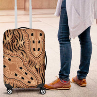 Africa Tiger Mix Dashiki Tribal Pattern Luggage Cover - Wonder Print Shop