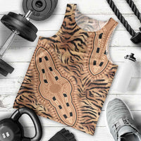 Africa Tiger Mix Dashiki Tribal Pattern Men Tank Top - Wonder Print Shop