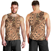 Africa Tiger Mix Dashiki Tribal Pattern Men Tank Top - Wonder Print Shop