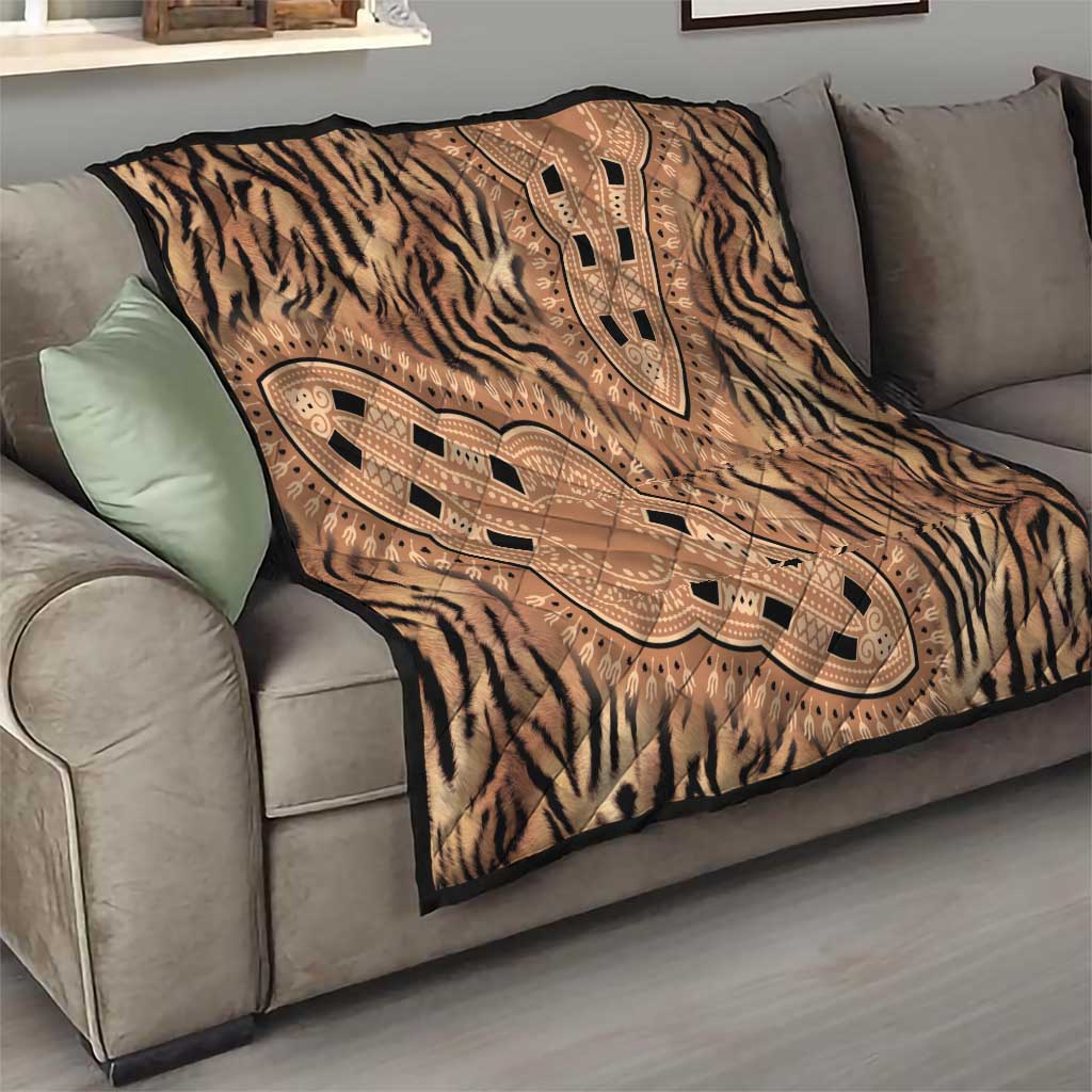 Africa Tiger Mix Dashiki Tribal Pattern Quilt - Wonder Print Shop