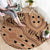 Africa Tiger Mix Dashiki Tribal Pattern Round Carpet