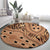 Africa Tiger Mix Dashiki Tribal Pattern Round Carpet