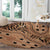 Africa Tiger Mix Dashiki Tribal Pattern Round Carpet