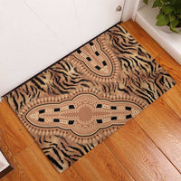 Africa Tiger Mix Dashiki Tribal Pattern Rubber Doormat - Wonder Print Shop