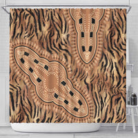 Africa Tiger Mix Dashiki Tribal Pattern Shower Curtain