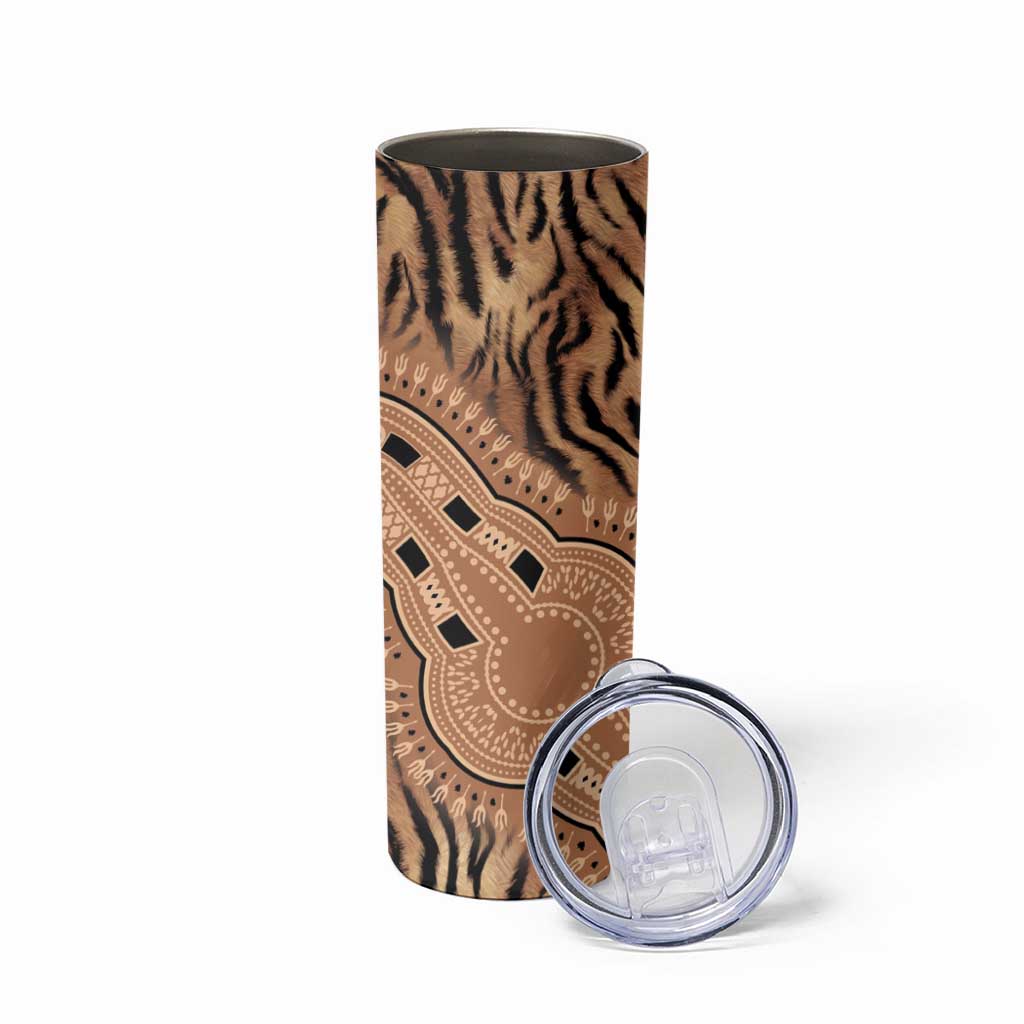 Africa Tiger Mix Dashiki Tribal Pattern Skinny Tumbler - Wonder Print Shop