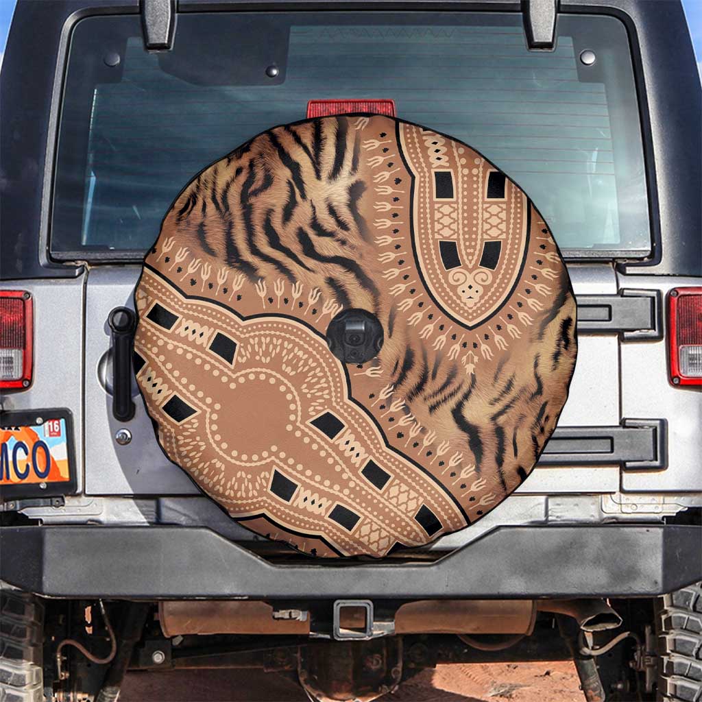 Africa Tiger Mix Dashiki Tribal Pattern Spare Tire Cover - Wonder Print Shop