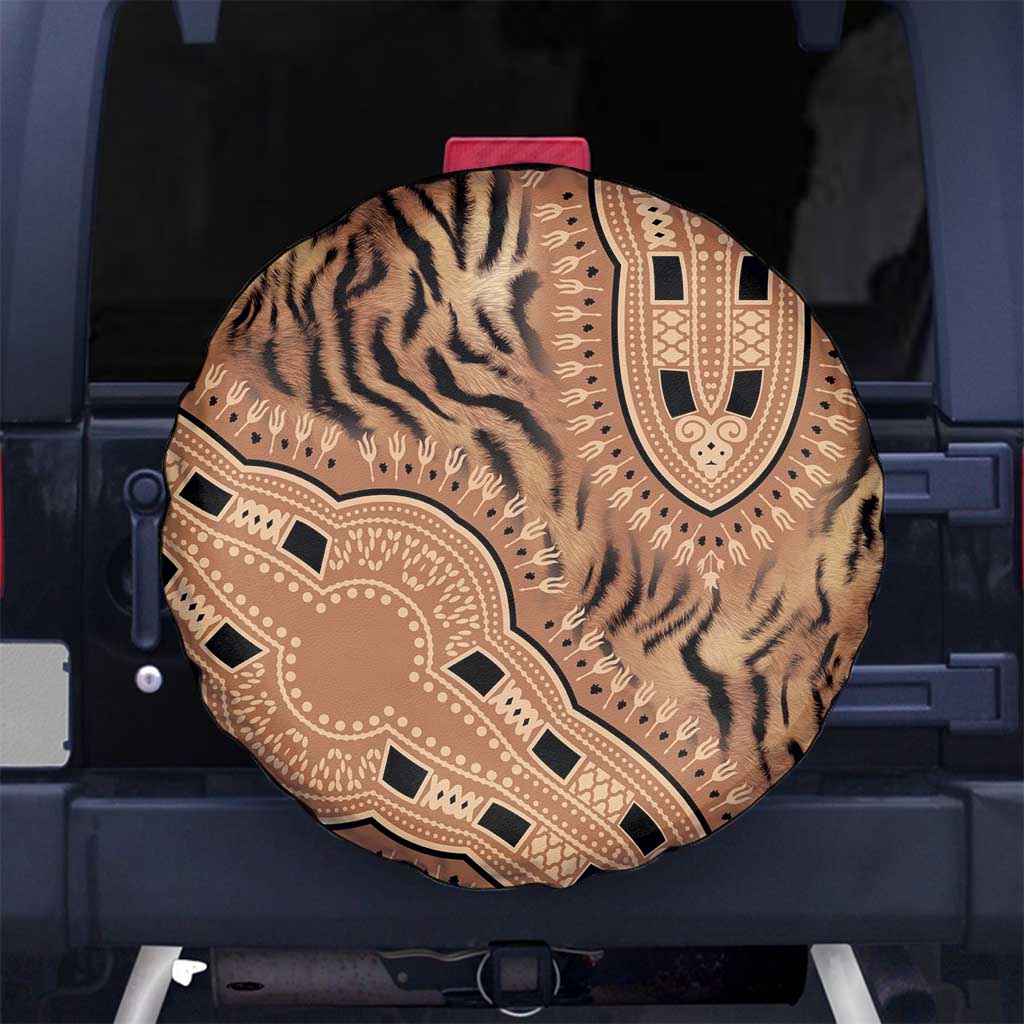 Africa Tiger Mix Dashiki Tribal Pattern Spare Tire Cover - Wonder Print Shop