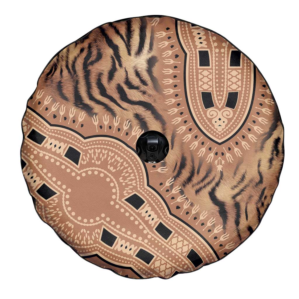 Africa Tiger Mix Dashiki Tribal Pattern Spare Tire Cover - Wonder Print Shop
