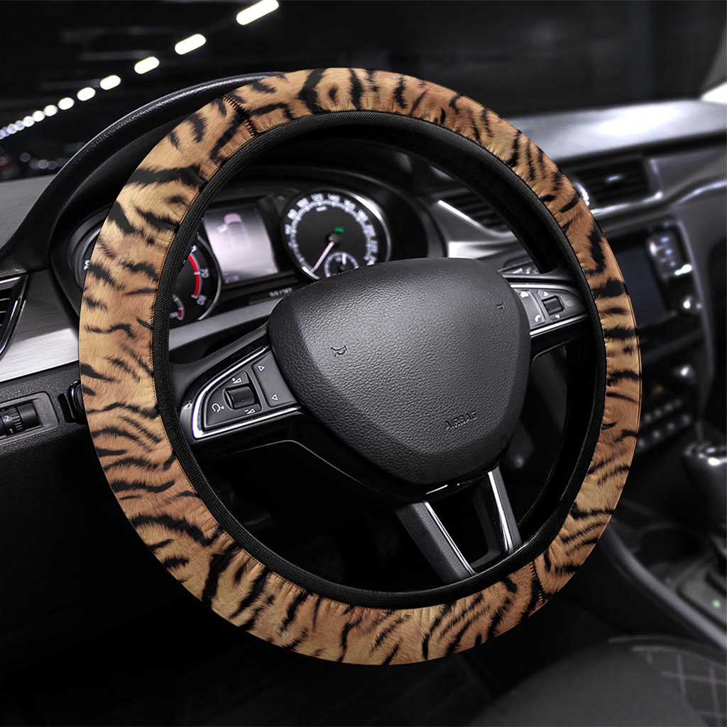 Africa Tiger Mix Dashiki Tribal Pattern Steering Wheel Cover - Wonder Print Shop