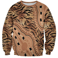 Africa Tiger Mix Dashiki Tribal Pattern Sweatshirt - Wonder Print Shop