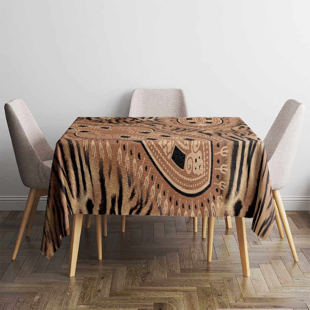 Africa Tiger Mix Dashiki Tribal Pattern Tablecloth - Wonder Print Shop