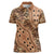 Africa Tiger Mix Dashiki Tribal Pattern Women Polo Shirt - Wonder Print Shop