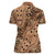 Africa Tiger Mix Dashiki Tribal Pattern Women Polo Shirt - Wonder Print Shop
