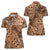 Africa Tiger Mix Dashiki Tribal Pattern Women Polo Shirt - Wonder Print Shop