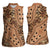 Africa Tiger Mix Dashiki Tribal Pattern Women Sleeveless Polo Shirt - Wonder Print Shop