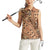 Africa Tiger Mix Dashiki Tribal Pattern Women Sleeveless Polo Shirt - Wonder Print Shop