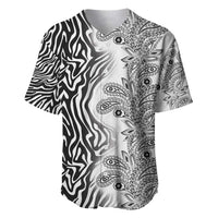 Africa Zebra Mix Paisley Tribal Pattern Baseball Jersey LT9 - Wonder Print Shop