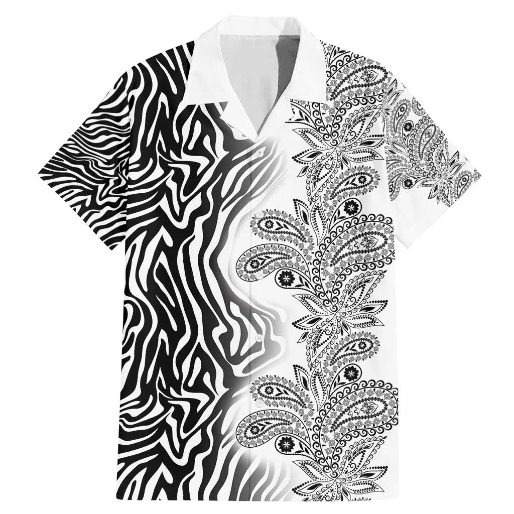 Africa Zebra Mix Paisley Tribal Pattern Family Matching Mermaid Dress and Hawaiian Shirt LT9 - Wonder Print Shop