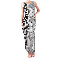 Africa Zebra Mix Paisley Tribal Pattern Family Matching Tank Maxi Dress and Hawaiian Shirt - Wonder Print Shop