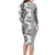 Africa Zebra Mix Paisley Tribal Pattern Long Sleeve Bodycon Dress - Wonder Print Shop