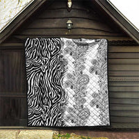 Africa Zebra Mix Paisley Tribal Pattern Quilt - Wonder Print Shop