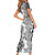 Africa Zebra Mix Paisley Tribal Pattern Short Sleeve Bodycon Dress - Wonder Print Shop