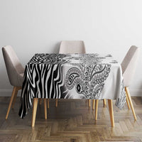 Africa Zebra Mix Paisley Tribal Pattern Tablecloth - Wonder Print Shop