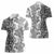 Africa Zebra Mix Paisley Tribal Pattern Women Polo Shirt - Wonder Print Shop