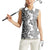 Africa Zebra Mix Paisley Tribal Pattern Women Sleeveless Polo Shirt - Wonder Print Shop