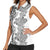 Africa Zebra Mix Paisley Tribal Pattern Women Sleeveless Polo Shirt - Wonder Print Shop