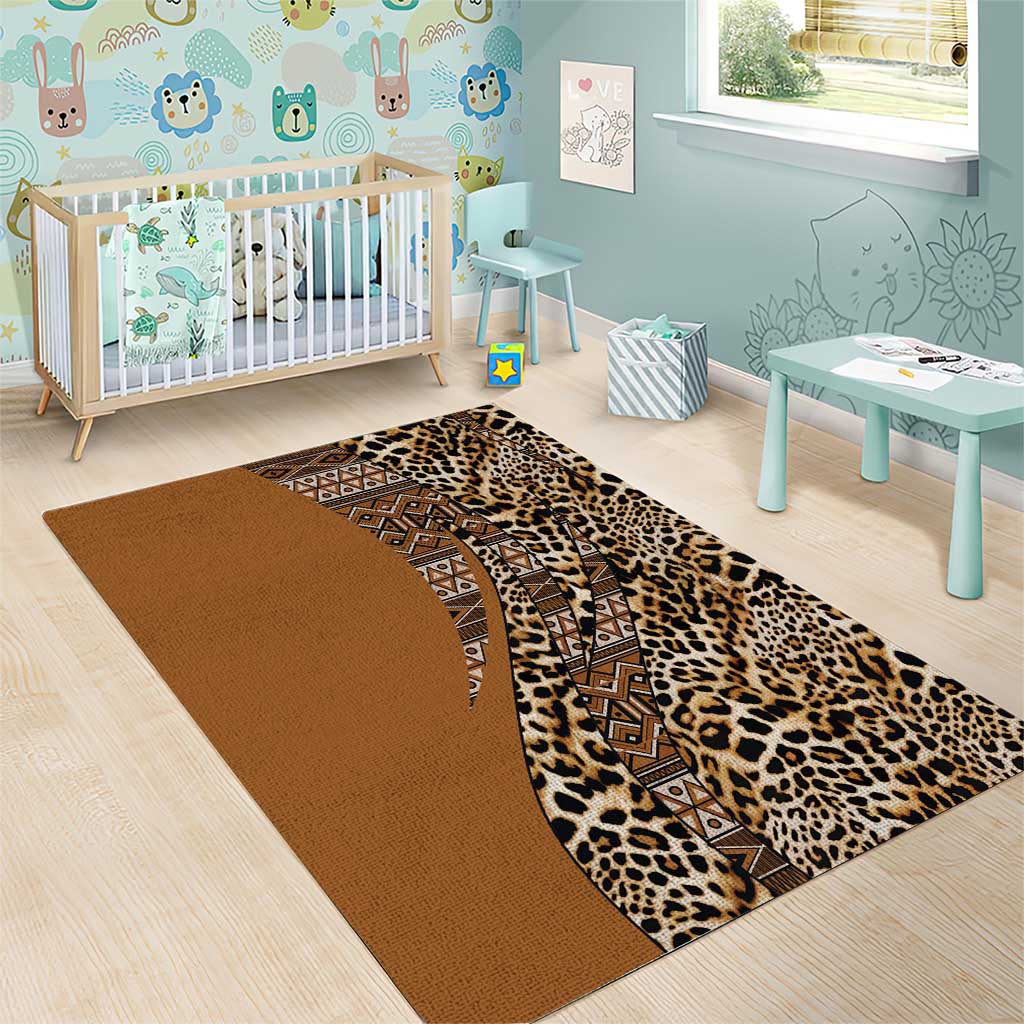 Africa Leopard Mix Native Tribal Pattern Area Rug LT9 - Wonder Print Shop