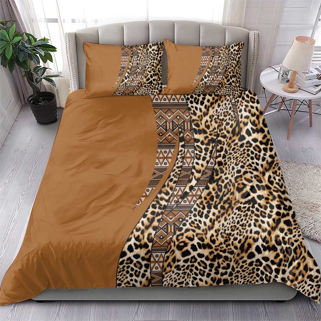 Africa Leopard Mix Native Tribal Pattern Bedding Set LT9 - Wonder Print Shop