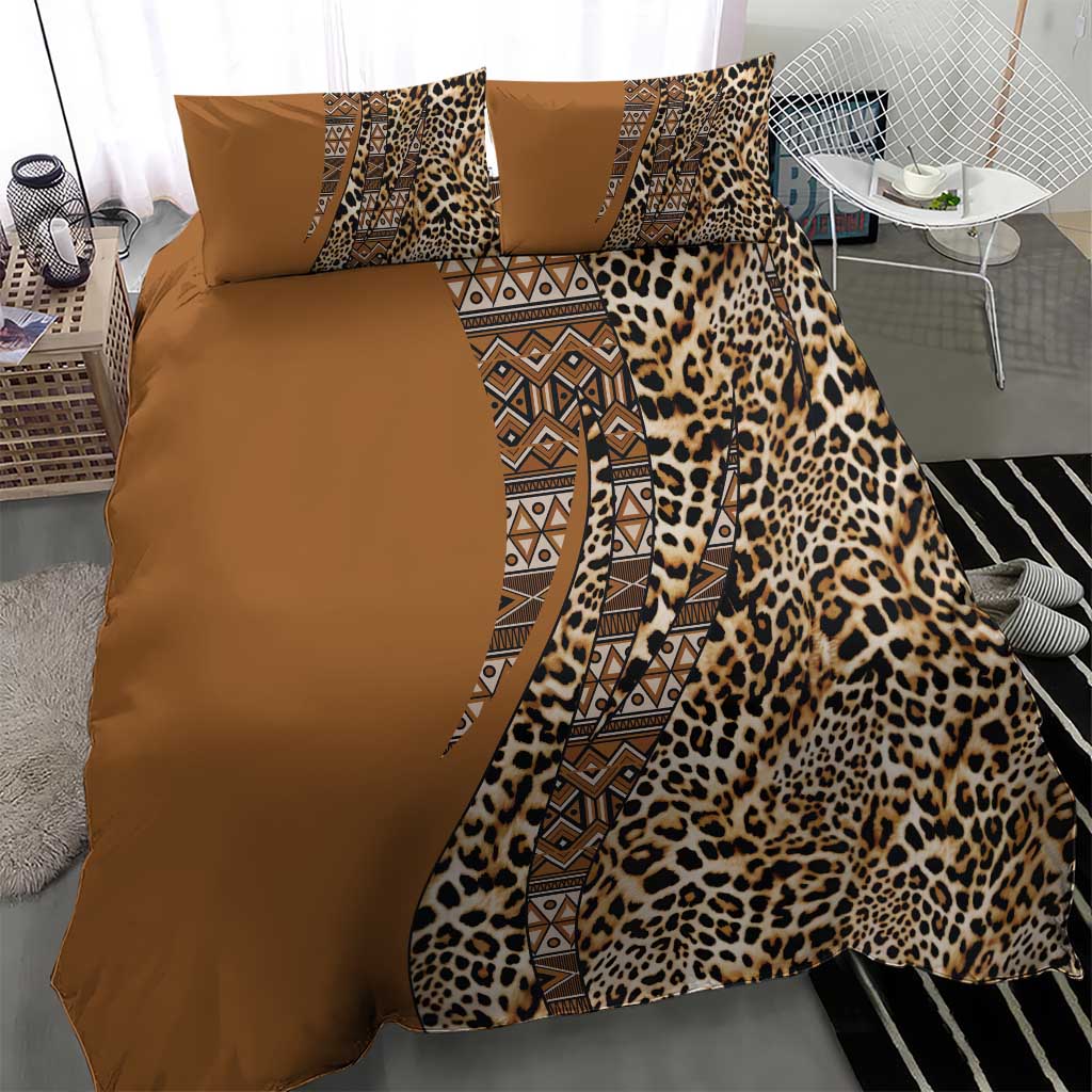 Africa Leopard Mix Native Tribal Pattern Bedding Set LT9 - Wonder Print Shop