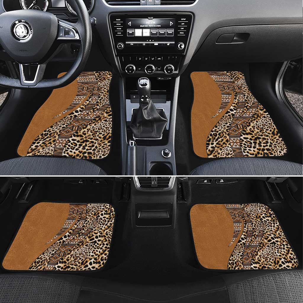 Africa Leopard Mix Native Tribal Pattern Car Mats LT9 - Wonder Print Shop