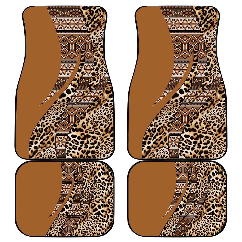 Africa Leopard Mix Native Tribal Pattern Car Mats LT9 - Wonder Print Shop